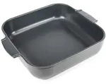 PEUGEOT Keramik Auflaufform APPOLIA 36cm Quadratisch Schiefergrau Sp&uuml;lmaschinenfest