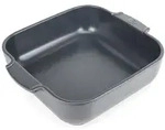 PEUGEOT Keramik Auflaufform APPOLIA 28cm Quadratisch Schiefergrau Sp&uuml;lmaschinenfest