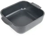 PEUGEOT Keramik Auflaufform APPOLIA 21cm Quadratisch Schiefergrau Sp&uuml;lmaschinenfest
