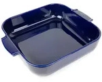 PEUGEOT Keramik Auflaufform APPOLIA 36cm Quadratisch Blau Sp&uuml;lmaschinenfest