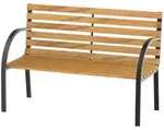 Outsunny - Gartenbank - B122 x T60 x H83cm - naturholz
