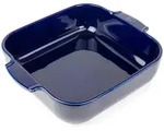 PEUGEOT Keramik Auflaufform APPOLIA 28cm Quadratisch Blau Sp&uuml;lmaschinenfest