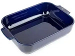 PEUGEOT Keramik Auflaufform APPOLIA 32cm Rechteckig Blau Sp&uuml;lmaschinenfest