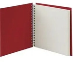 Fotoalbum Whire-O 60 Seiten 230x230mm rot/offwhite