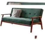 SalesFever Schlafsofa mit Armlehnen | 3 Funktionen | Stoffbezug Samt-Optik |...