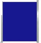 vidaXL Ausziehbare Seitenmarkise 160 x 500 cm, blaues Sirius-Balkonmodell