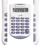 Texas Instruments Taschenrechner TI-501 55 mm Blau, Wei&szlig; 90 x 55 x 10 mm