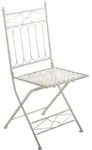 CLP Klappstuhl Asina Metall HBT: 95x40x40 cm antik-creme