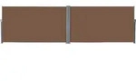 vidaXL Ausziehbare Seitenmarkise 160 x 600 cm Braun Modell Helios Panorama Stella