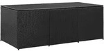 vidaXL Gartenbox Poly Rattan 180x90x70 cm Schwarz