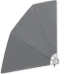 vidaXL Faltbarer Balkonf&auml;cher Grau 210&times;210 cm