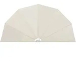 vidaXL Faltbarer Terrassen-Seitenf&auml;cher Creme 160 cm