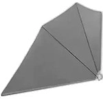 vidaXL Faltbarer Balkonf&auml;cher Grau 160&times;240 cm