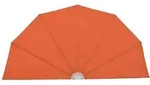 vidaXL Faltbarer Terrassen-Seitenf&auml;cher Terracotta-Rot 160 cm