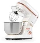 Klarstein Bella Elegance K&uuml;chenmaschine 1800W/2,7PS/5,2 Ltr Edelstahl BPA-frei Wei&szlig;