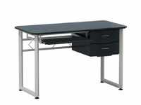 Schreibtisch WORKFLOW graphit / weiß hjh OFFICE