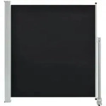 vidaXL Ausziehbare Seitenmarkise 140x300 cm Schwarz