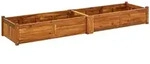 vidaXL Garten-Hochbeet Akazienholz 200x50x25 cm