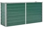 vidaXL Garten-Hochbeet Verzinkter Stahl 160x40x77 cm Gr&uuml;n