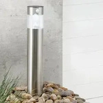 Haushalt International HI 70344 Edelstahl Solar Wegeleuchte Pfostenlampe mit