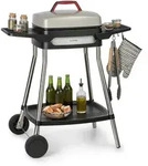 Klarstein Gatsby Elektrogrill 2000W Antihaft-Grillfl&auml;che Seitentische Sand