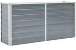 vidaXL Garten-Hochbeet Verzinkter Stahl 160x40x77 cm Grau