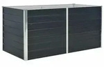 vidaXL Hochbeet Anthrazit 160 x 80 x 77 cm Verzinkter Stahl