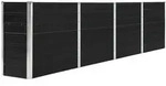 vidaXL Hochbeet 320 x 40 x 77 cm Verzinkter Stahl Anthrazit
