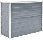 vidaXL Garten-Hochbeet Verzinkter Stahl 100x40x77 cm Grau