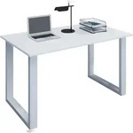 VCM Schreibtisch Lona Wei&szlig; / Wei&szlig; H. 76 x B. 80 x T. 50 cm