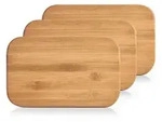 Zeller 3er Bambus Schneidebrettchen 22x14 cm