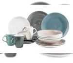 M&Auml;SER Kombiservice, 16-teilig, rund, Serie DERBY, 4-farbig, 931526