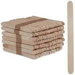 Relaxdays Eisstiele aus Holz, 500 St&uuml;ck, Eis Holzst&auml;bchen, Basteln, Backen, DIY Eis