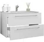 VCM Badm&ouml;bel Waschtisch Badinos Wei&szlig; H. 52 x B. 60 x T. 46 cm