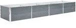 vidaXL Garten-Hochbeet Verzinkter Stahl 320x80x45 cm Grau