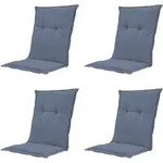 MADISON Kissen niedrig Basic 4er-Set kobalt