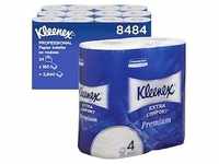 Kleenex Toilettenpapier Premium, 4-lagig, 6x 4 Rollen, weiß