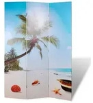 vidaXL Raumteiler klappbar 120 x 170 cm Strand