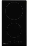 vidaXL Glaskeramik-Kochfeld mit 2 Platten Touch Control 3000 W