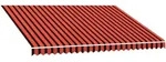 vidaXL Markisenbespannung Canvas Orange & Braun 350x250 cm