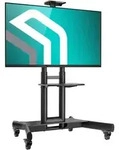 ONKRON TV St&auml;nder rollbar f&uuml;r 43 - 75 Zoll Fernseher, 70 kg, max VESA 600x400,