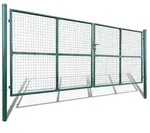 vidaXL Gartentor Zauntor Gitterzaun Tor 415 x 200 cm / 400 x 150 cm