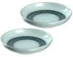 Leonardo MATERA Keramikteller 20,7 cm tief blau 2er Set