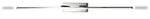Fabas Luce Nala LED-Wandleuchte, 15W, 1850lm, 3000K, IP44, Metall- und