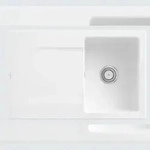 Villeroy & Boch Villeroy&Boch Sp&uuml;lbecken, K&uuml;chensp&uuml;le Siluet 45 Wei&szlig; Alpin
