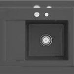 Villeroy & Boch Villeroy&Boch Sp&uuml;lbecken, K&uuml;chensp&uuml;le Subway 45 Compact Graphite