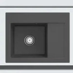 Villeroy & Boch Villeroy&Boch Sp&uuml;lbecken, K&uuml;chensp&uuml;le Subway 45 Compact Graphite
