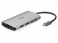 D-Link DUB-M810 USB-C 8-Port USB 3.0 Hub HDMI, Ethernet, Card Reader, Power
