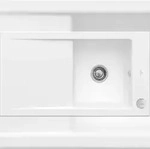 Villeroy & Boch Villeroy&Boch Sp&uuml;lbecken mit Abtropffl&auml;che links, Timeline 50 Stone