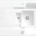 Villeroy & Boch Villeroy&Boch Sp&uuml;lbecken, K&uuml;chensp&uuml;le Siluet 60 R Wei&szlig; Alpin